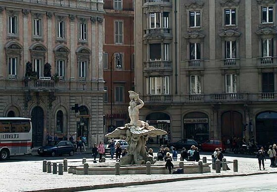 Fontana del Tritone in Piazza Barberini