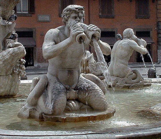 Piazza Navona — Fontana del Moro