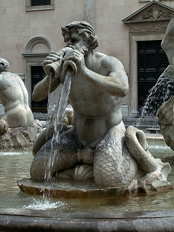 Piazza Navona — Fontana del Moro