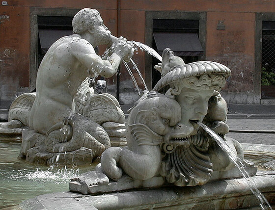 Piazza Navona — Fontana del Moro