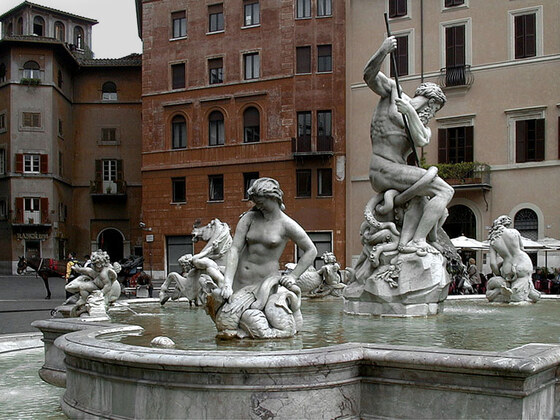 Piazza Navona — Fontana del Nettuno