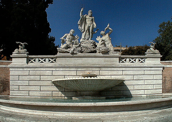 Piazza del Popolo — Fontana del Nettuno
