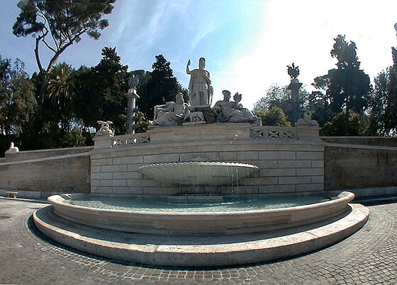 Piazza del Popolo — Fontana della Dea Roma
