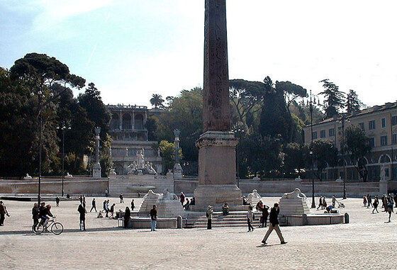 Piazza del Popolo — Fontana dell'Obelisco