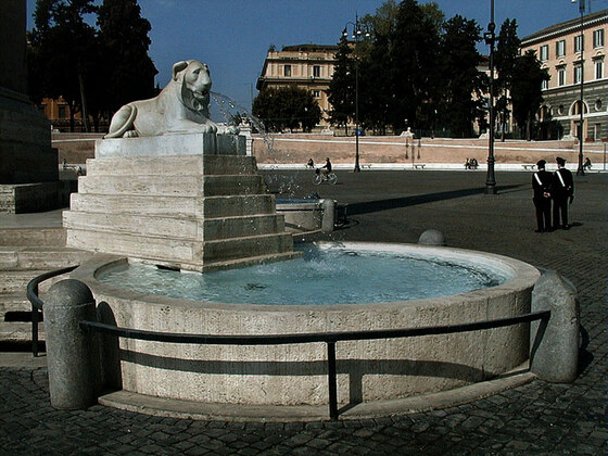 Piazza del Popolo — Fontana dell'Obelisco