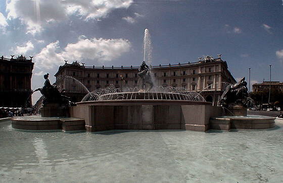Fontana delle Naiadi in Piazza della Repubblica