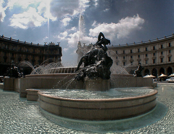 Fontana delle Naiadi in Piazza della Repubblica