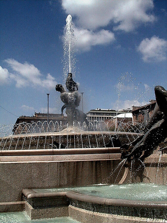 Fontana delle Naiadi in Piazza della Repubblica