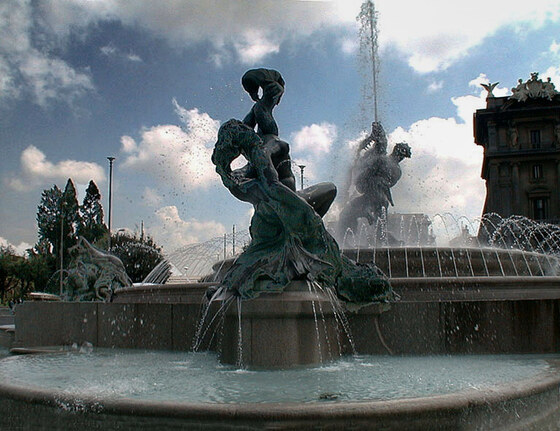 Fontana delle Naiadi in Piazza della Repubblica