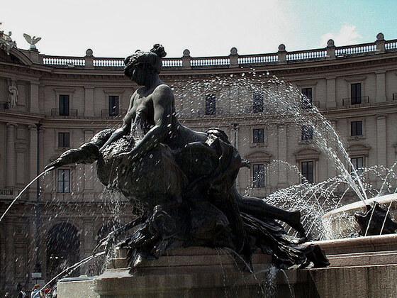 Fontana delle Naiadi in Piazza della Repubblica