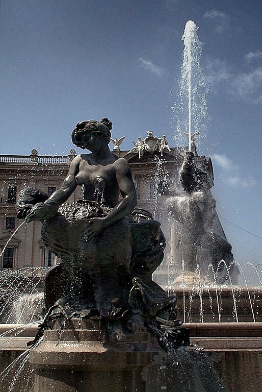 Fontana delle Naiadi in Piazza della Repubblica