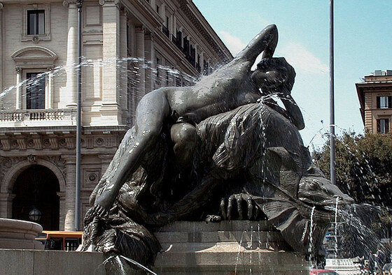 Fontana delle Naiadi in Piazza della Repubblica