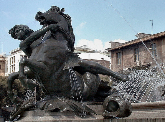 Fontana delle Naiadi in Piazza della Repubblica