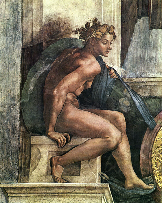 Volta della Cappella: Ignudo.