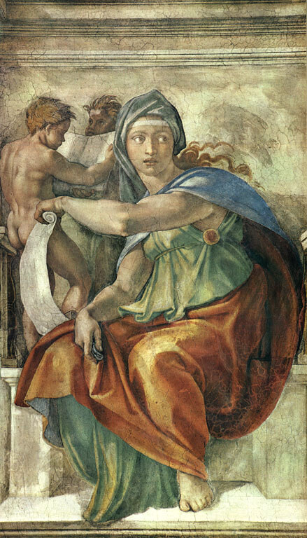 Volta della Cappella: La Sibilla Delfica.