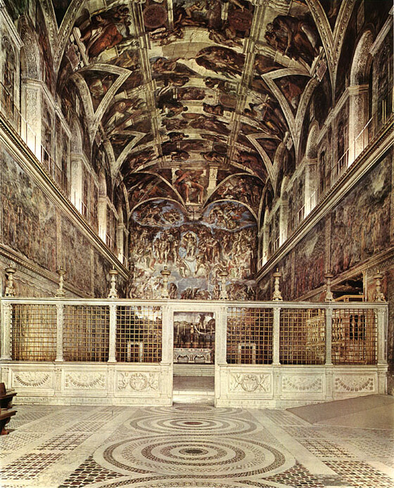 La Cappella Sistina: Interno.