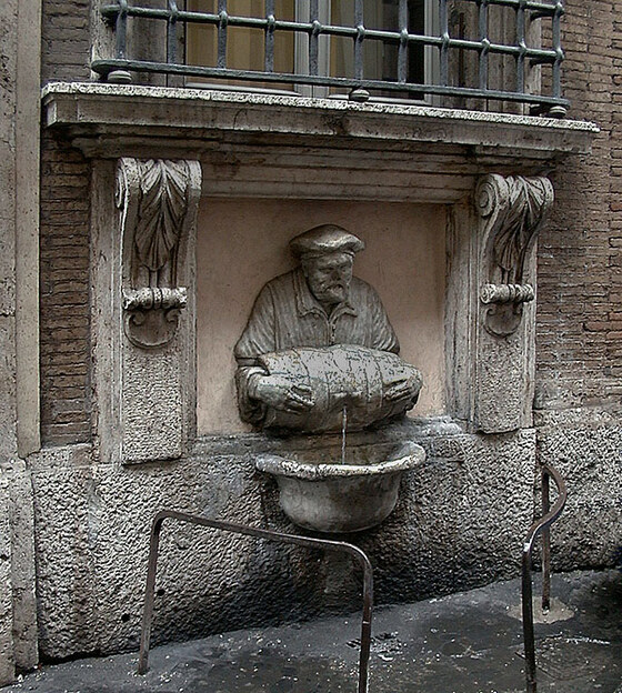 Fontana del Facchino du via Lata