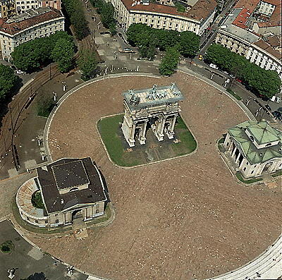 Arco della Pace, Piazza Sempione, Porta Sempione — Milano, Lombardia
