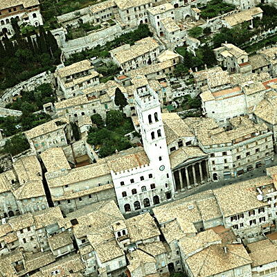 Palazzo del Capitano del Popolo, Torre del Popolo, Tempio di Minerva — Assisi, Umbria