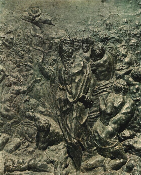 Mosè e il serpente di bronzo, Danti Vincenzo