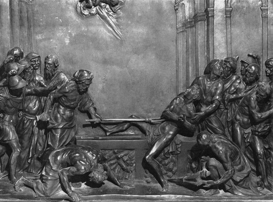 Martirio di San Lorenzo, Aspetti Tiziano