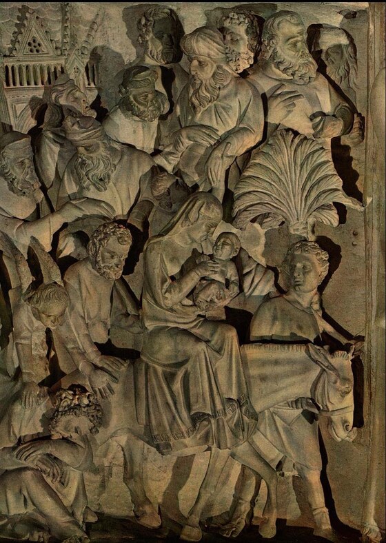 La fuga in Egitto, Giovanni Pisano