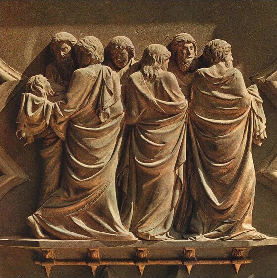 Trasporto del corpo del Battista, Andrea Pisano