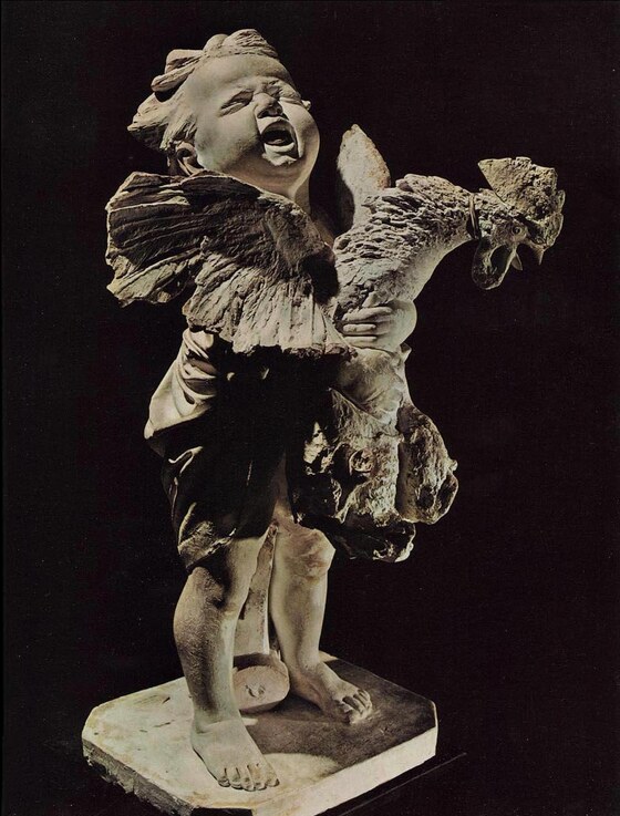Bimbo con il gallo, Cecioni Adriano