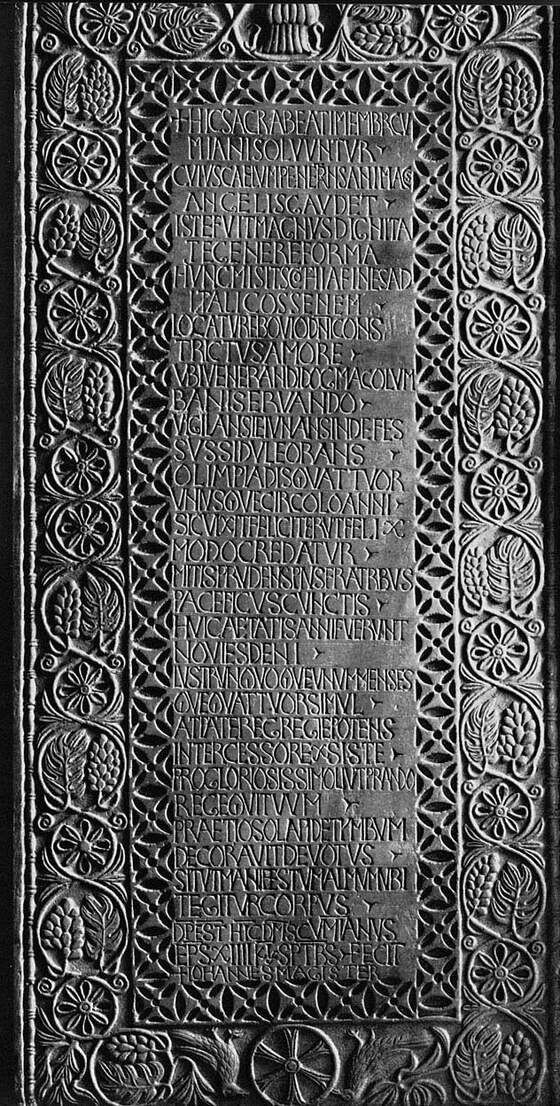 Epitaffio di San Cumiano, Anonimo