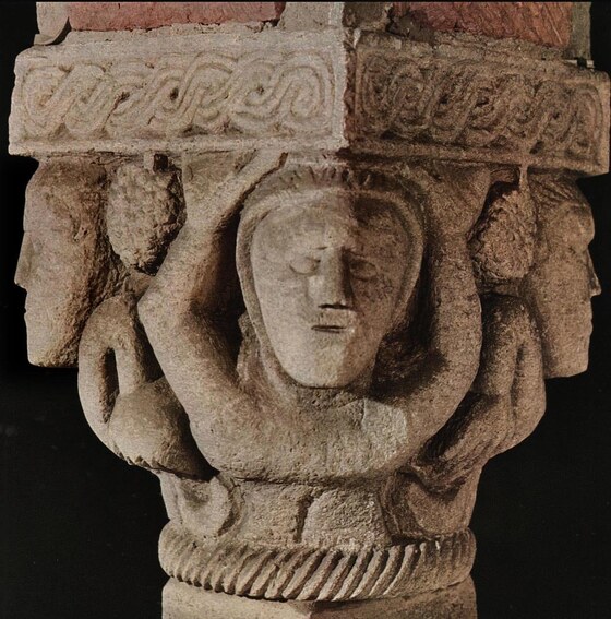 Capitello nella cripta, Anonimo