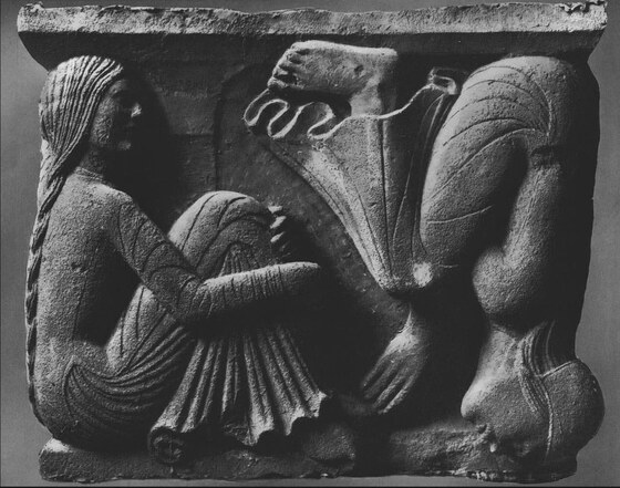 Metope con fanciulle, Anonimo