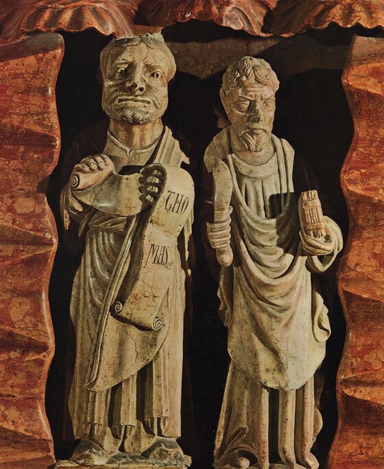 Due santi dell'arca dell'altare maggiore, Anonimo