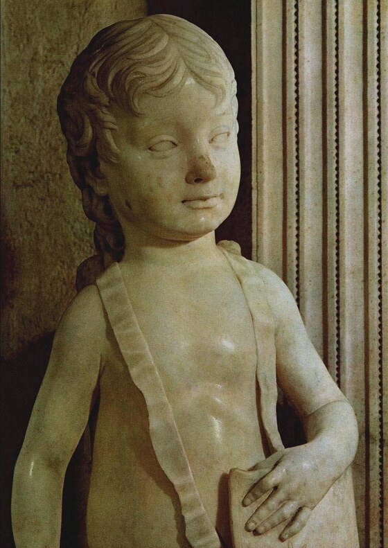 Monumento funebre di Carlo Marsuppini: un putto, Desiderio da Settignano